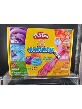 Play-Doh 6 Variety Pack Super Stretch Scented Textures Set